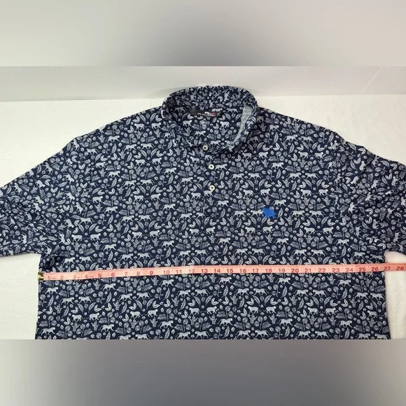 RLX Ralph Lauren Classic Performance Polo Shirt Animal Print Size XL - Picture 8 of 9